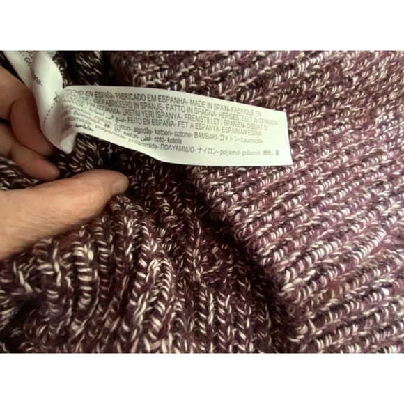 Massimo Dutti Cable Knit Vest High Neck Italian Yarn M - Picture 5 of 5